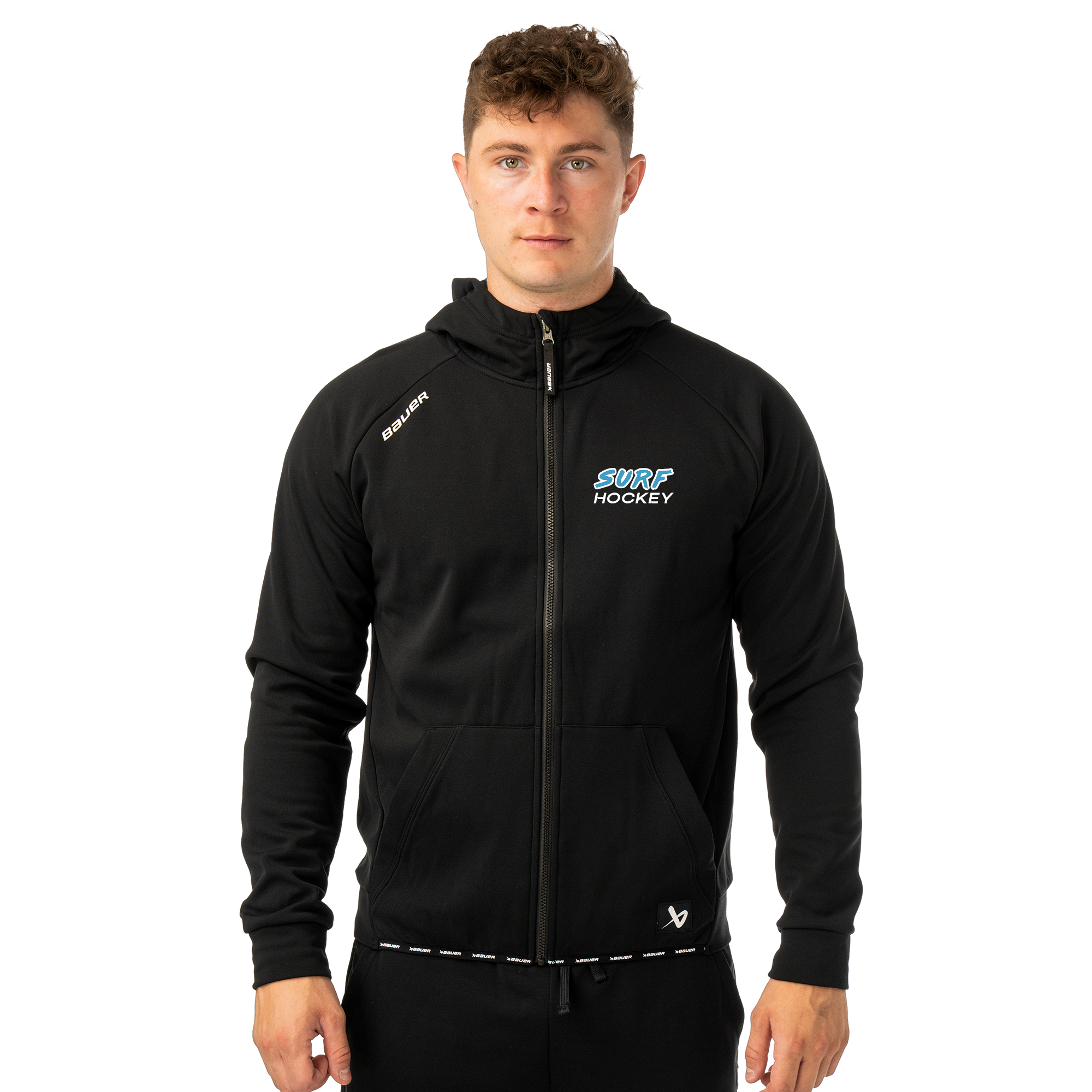 Florida Surf Bauer zip hoodie, adult, black