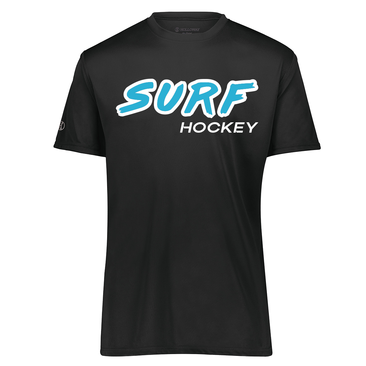 Florida Surf performance tee, hockey logo 3, black 2