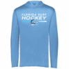 Florida Surf lightweight performance hoodie, new hockey logo, Columbia blue
