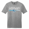 Florida Surf tee, new hockey logo, grey frost