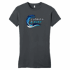 Florida Surf womens fitted tee, charcoal
