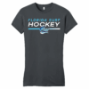 Florida Surf women's fitted tee, new hockey logo, charcoal