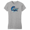 Florida Surf womens fitted tee, light heather grey
