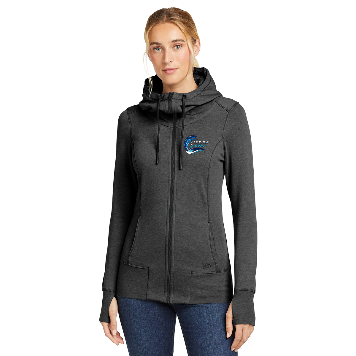 SanMar LNEA5121 Florida Surf, Black Heather