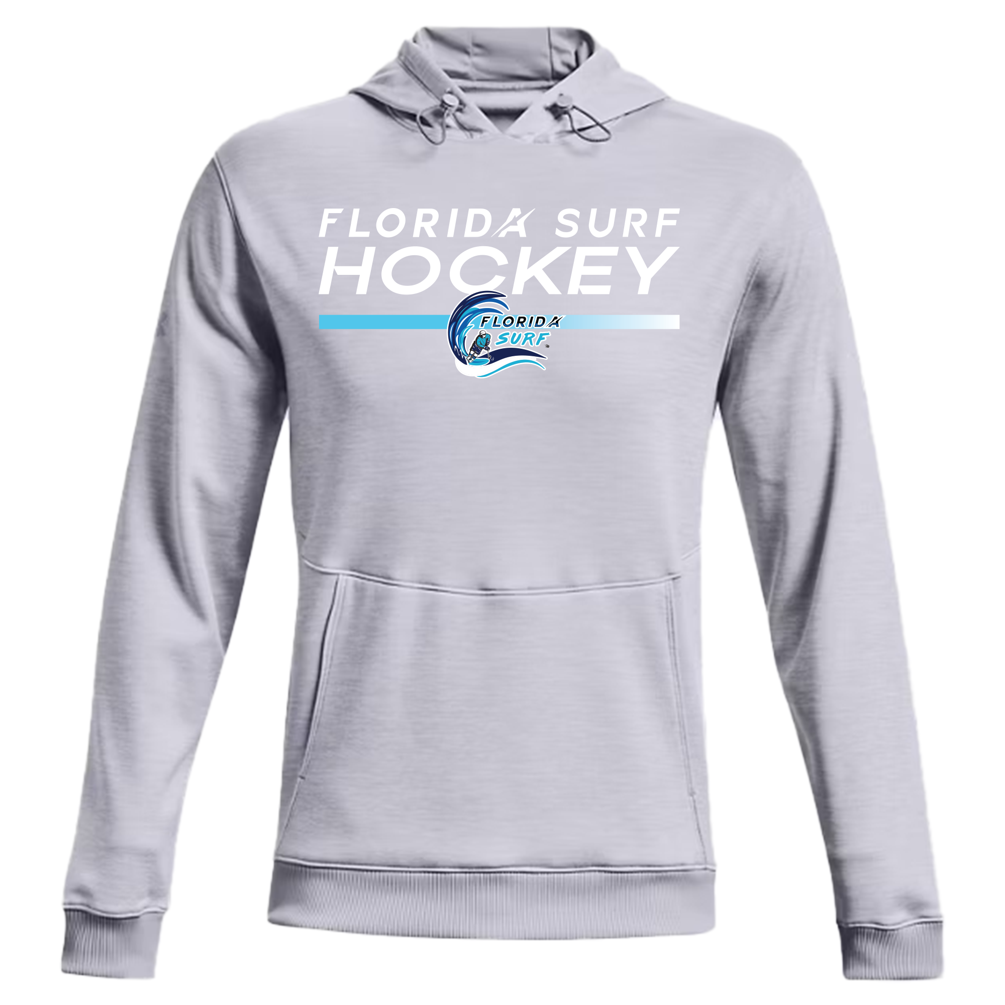 Florida Surf storm hoodie, hockey logo, grey