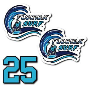 FLORIDA SURF HELMET DECALS